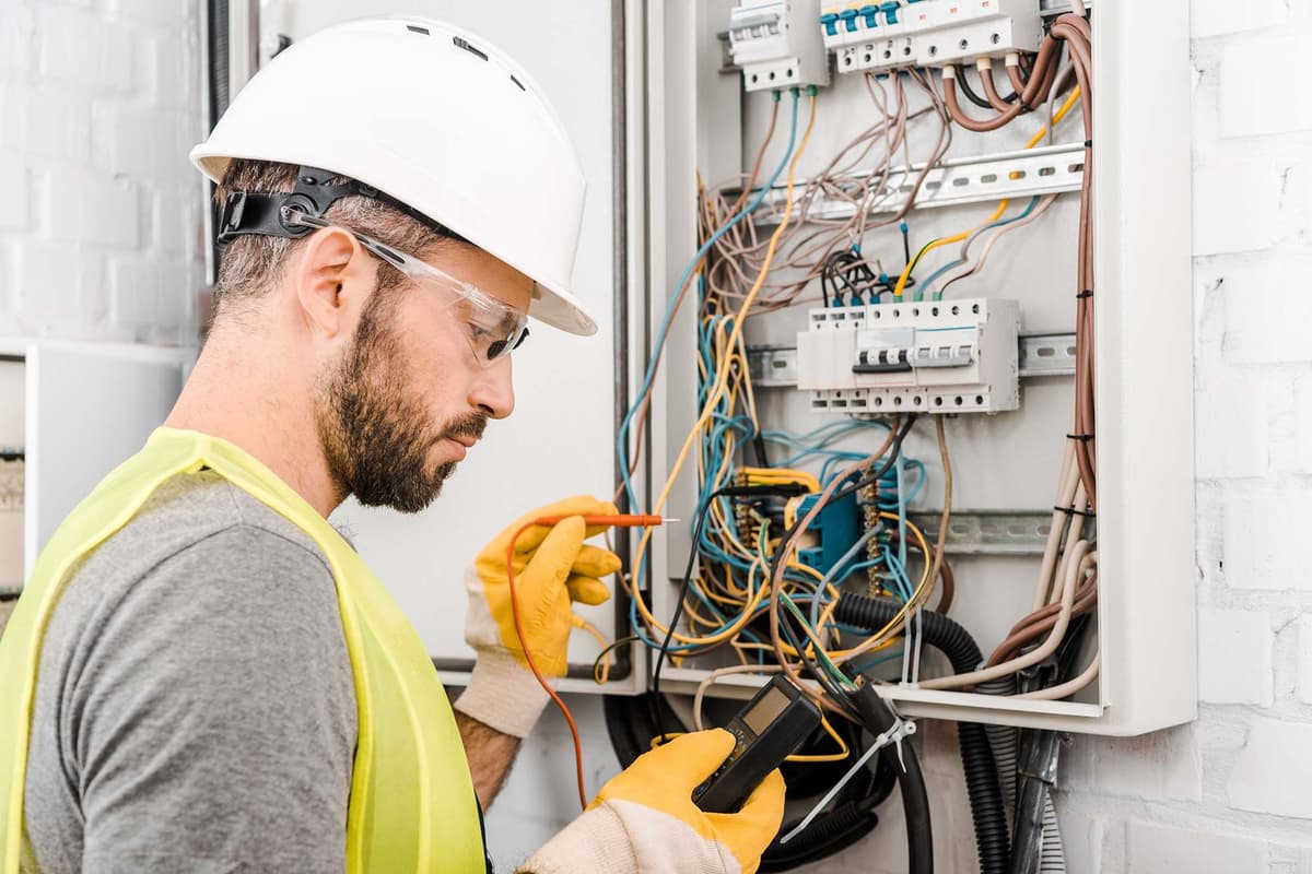 Elektricien keurt meterkast